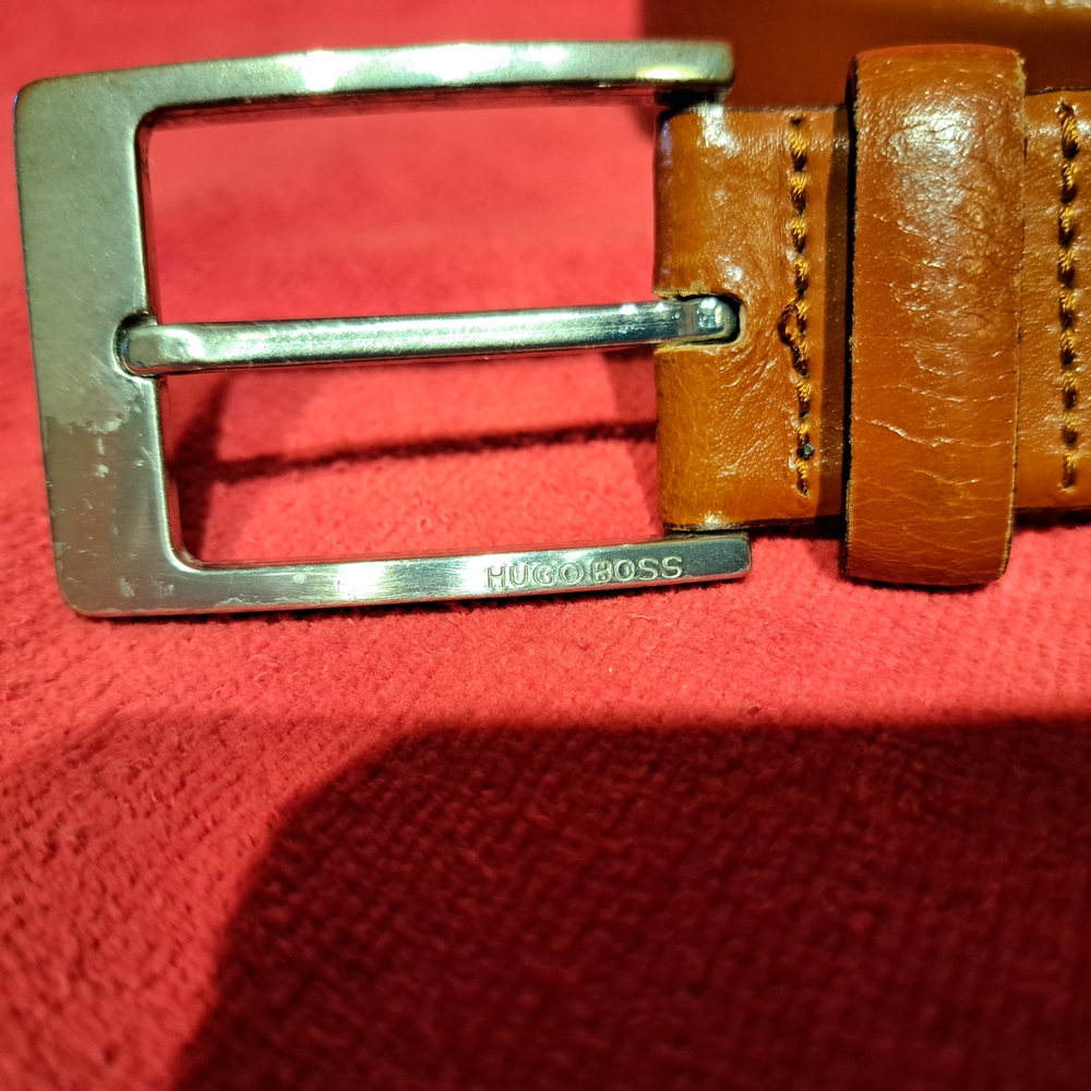 Hugo Boss Brown Leather Belt